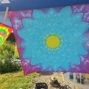 Lot of 7 tie dye bandanas